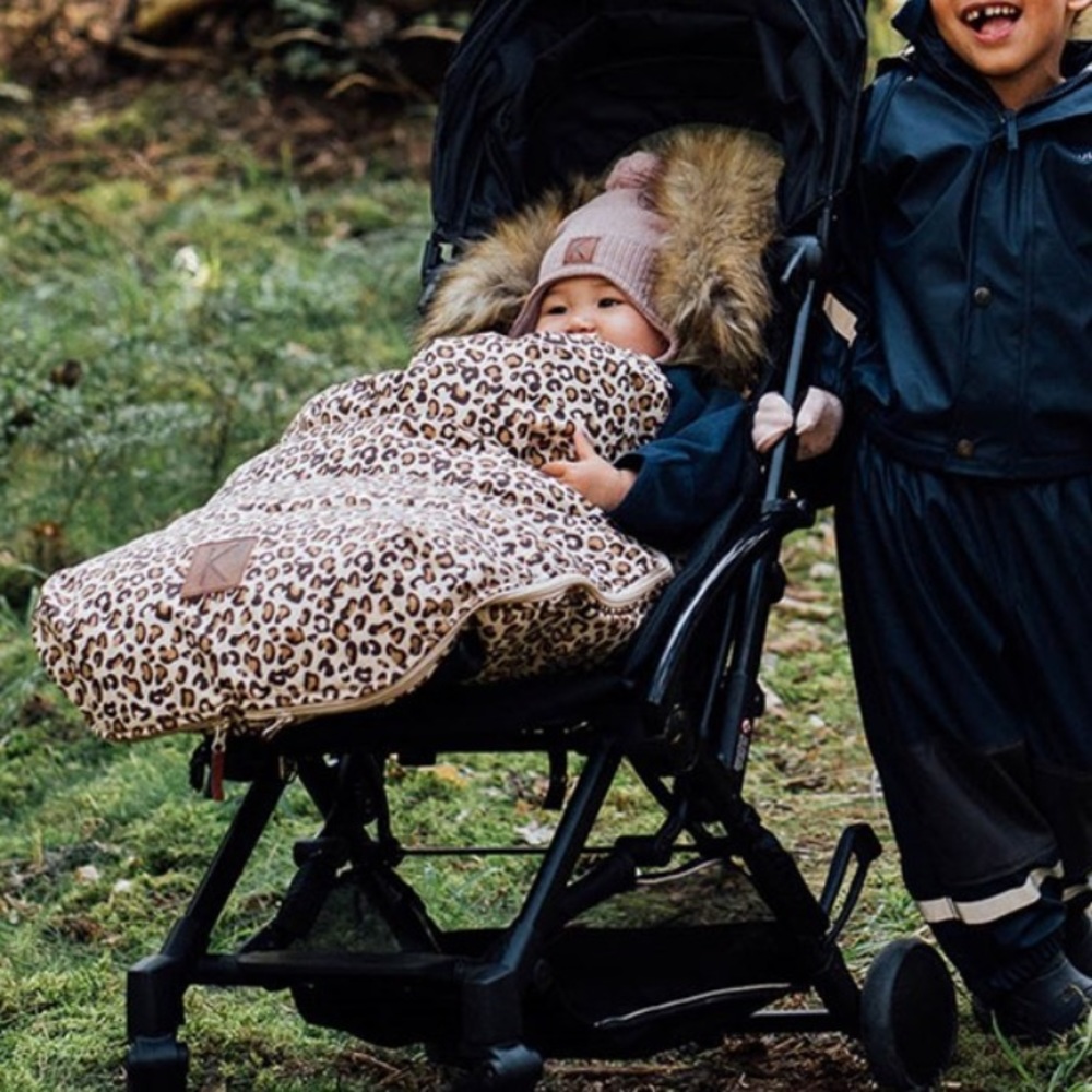 Kuling Leopard Print Waterproof Warm Footmuff for stroller